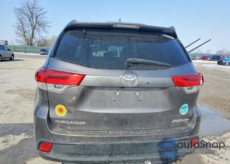 2018 Toyota Highlander Se z USA, uszkodzony, nr VIN 5TDJZRFH8JS559516